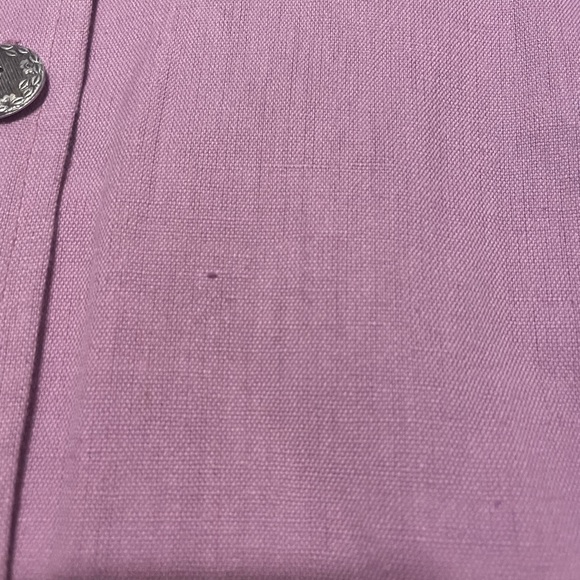 Women’s Purple Button-Up Blouse - Picture 4 of 7